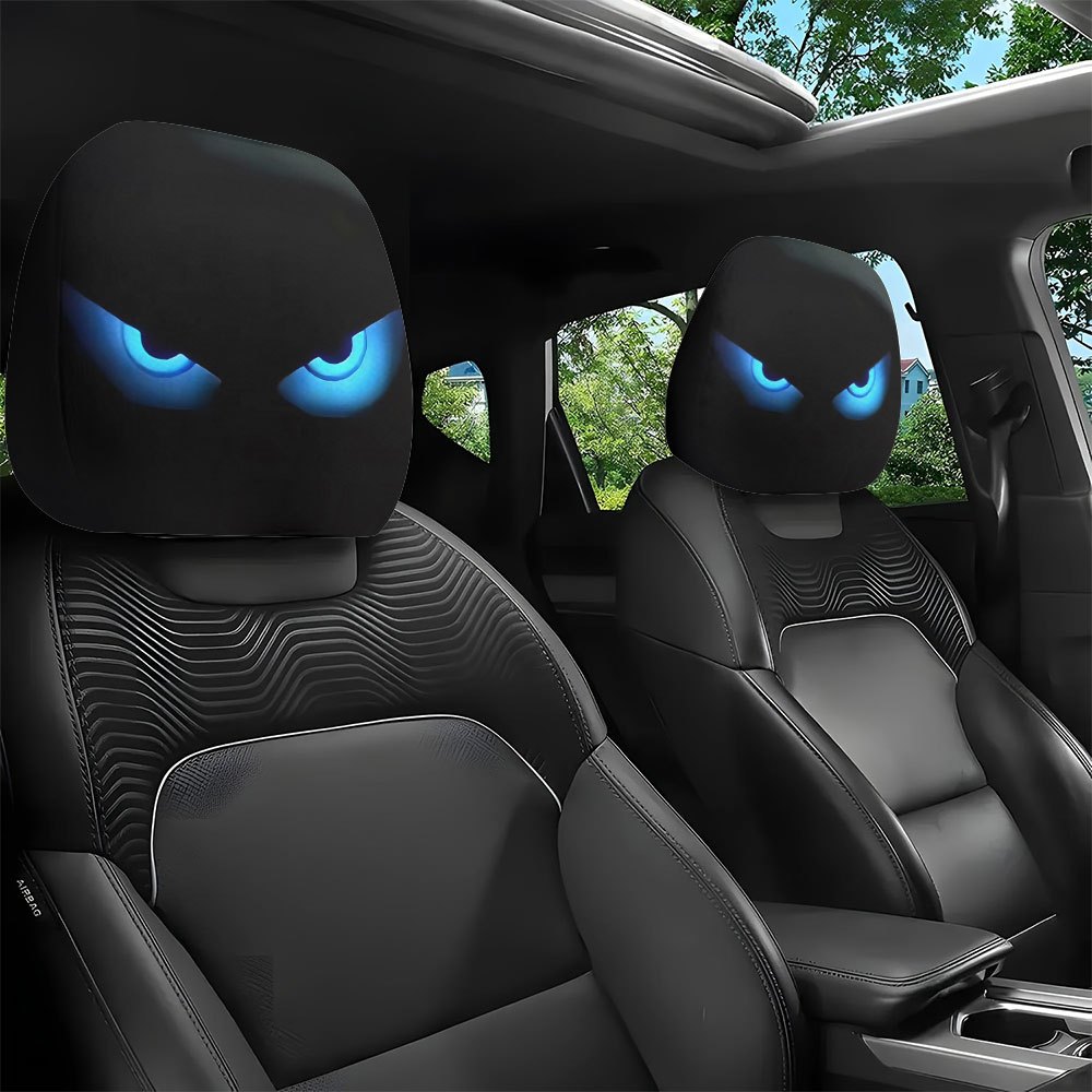 Interior Design Product - 2 buah penutup sandaran kepala mobil