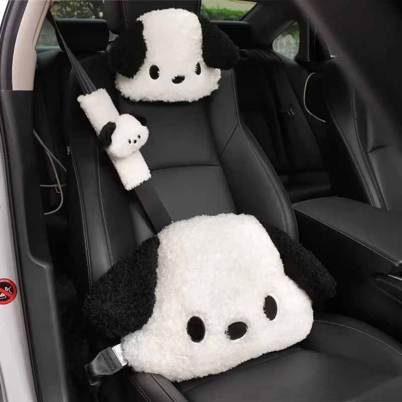 Interior Design Concept - Bantal Penyangga Punggung Mobil Bentuk Kartun,