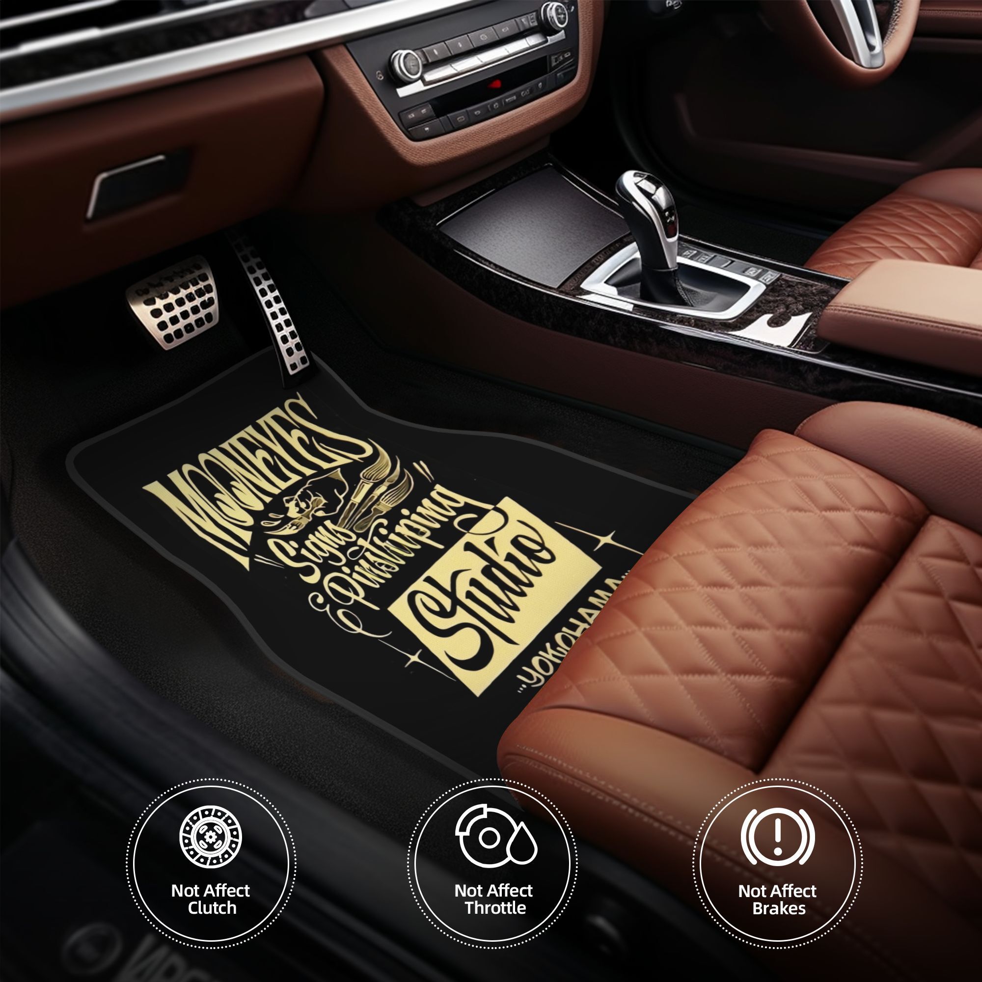 Interior Design Concept - 4 Buah% Karpet Lantai Mobil Mooneyes,