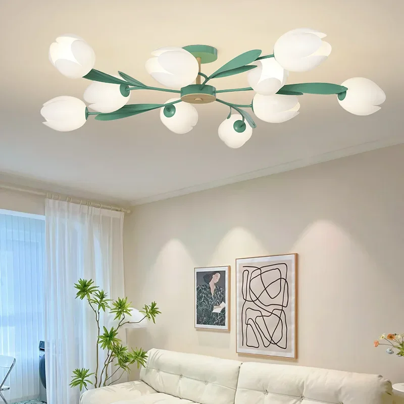 Interior Design Kitchen Modern - Lampu Gantung Desain Bunga Lampu Langit-langit