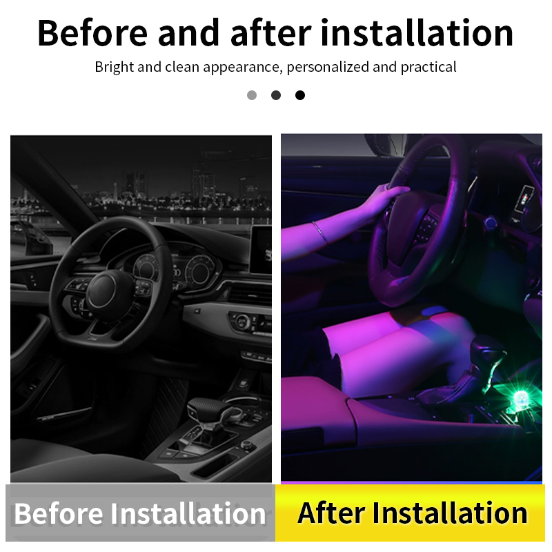 Lampu Ambient LED Mobil USB Pe - Interior Design Icon ulasan dan harga