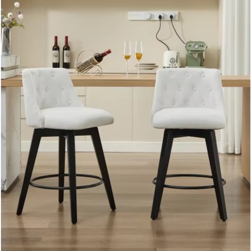 Kursi bar kain bergaya modern  - Interior Design Kitchen Modern ulasan dan harga